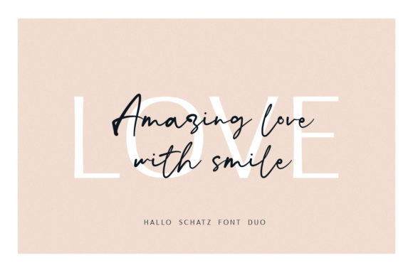 Hallo Schatz Duo Font - Preview 1