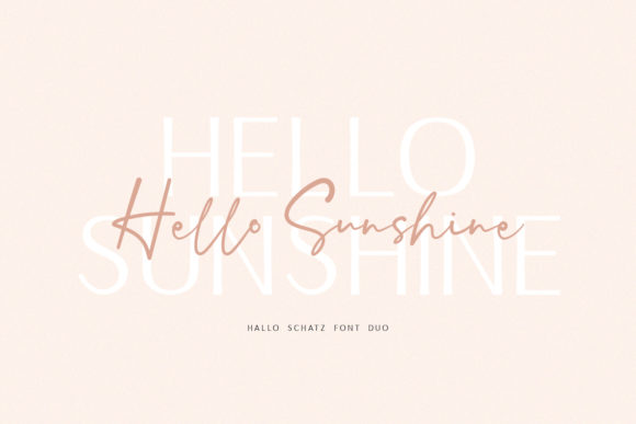 Hallo Schatz Duo Font - Preview 4