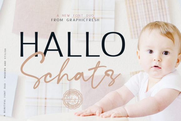 Hallo Schatz Duo Font - Preview 6