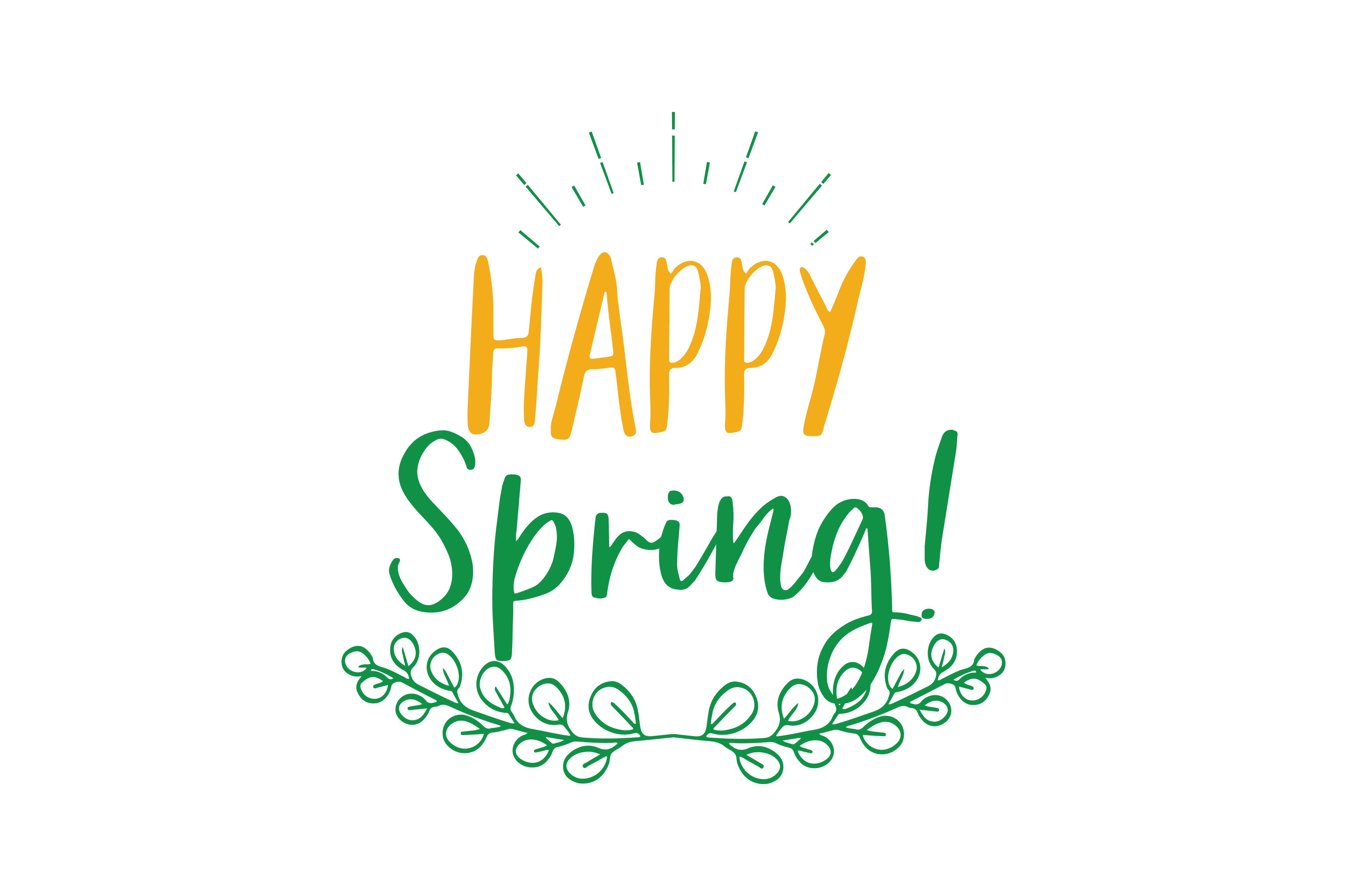 Happy Spring! Graphic by TheLucky · Creative Fabrica