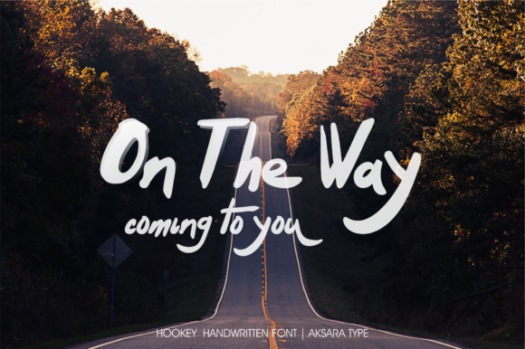 Hookey Font PNG with transparent background - Preview 1