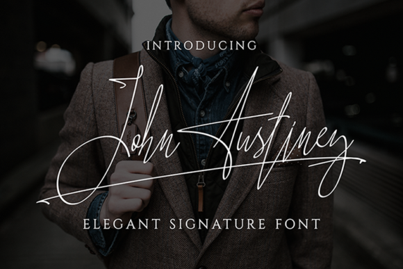 John Austiney Script & Handwritten Font By Cikareotype
