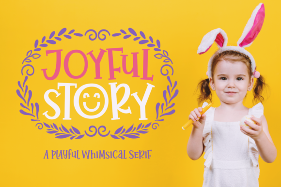 Joyful Story Font PNG with transparent background - Preview 1