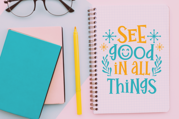 Joyful Story Font PNG with transparent background - Preview 4