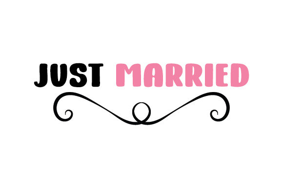 Just Married Wedding File creazione per il taglio Di Creative Fabrica Crafts
