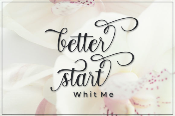 Kathia Script Font PNG with transparent background - Preview 2
