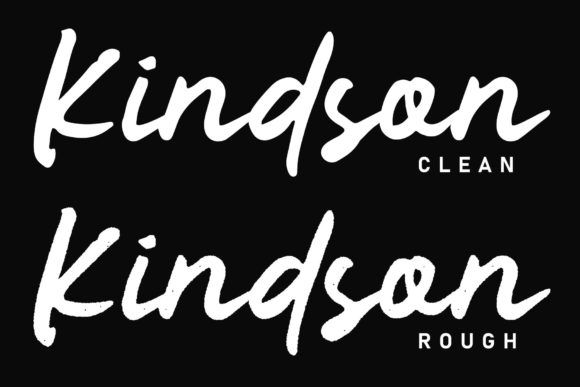 Kindson Font PNG with transparent background - Preview 1