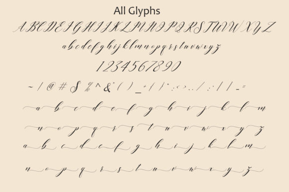 Last Night Script Font PNG with transparent background - Preview 2