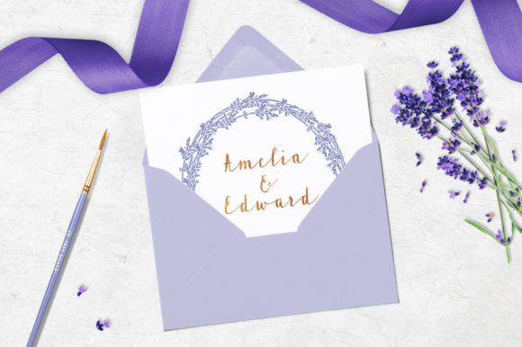 Lavandia Font PNG with transparent background - Preview 1