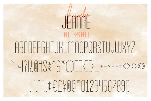Lovely Jeanne Duo Font PNG with transparent background - Preview 6
