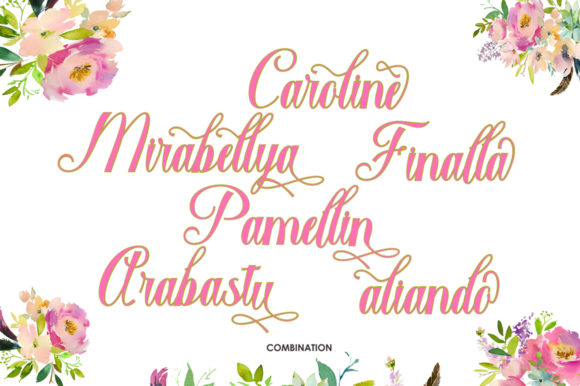Macrofhyllya Script Font PNG with transparent background - Preview 3