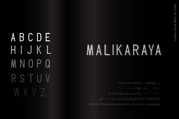 Malikaraya Font PNG with transparent background - Preview 6