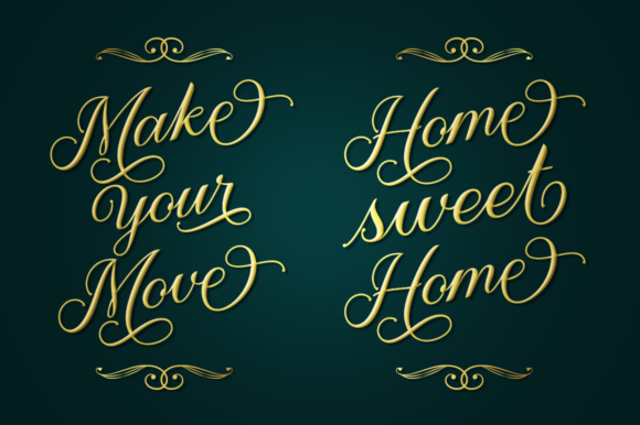 Meighan Script Font PNG with transparent background - Preview 2