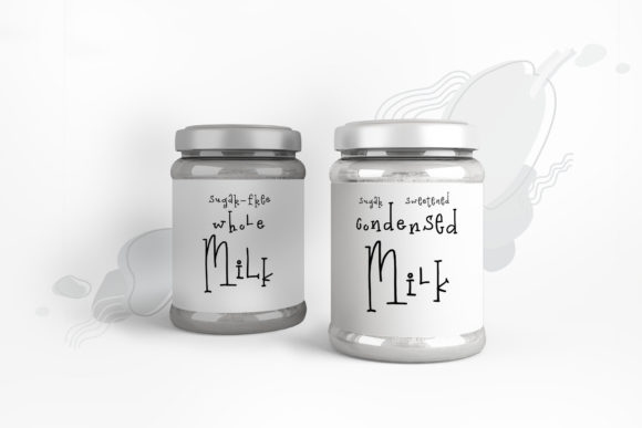 Milky River Font Font PNG with transparent background - Preview 4