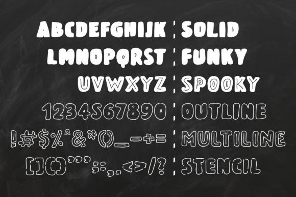 Monday Kids Family Font PNG with transparent background - Preview 2