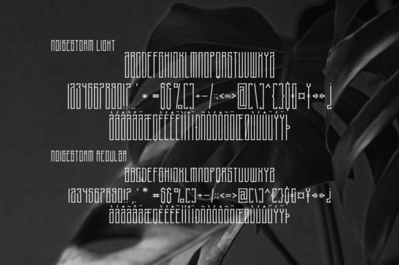 NoiseStorm Font PNG with transparent background - Preview 2