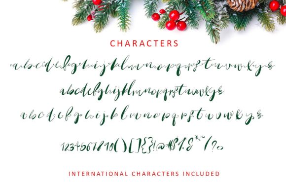 Oh Mistletoe Font PNG with transparent background - Preview 1