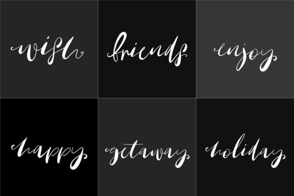 Oh Mistletoe Font PNG with transparent background - Preview 2
