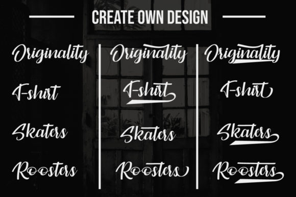 Originality Script Font PNG with transparent background - Preview 3