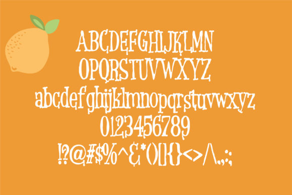 Pineapplemint Font PNG with transparent background - Preview 1