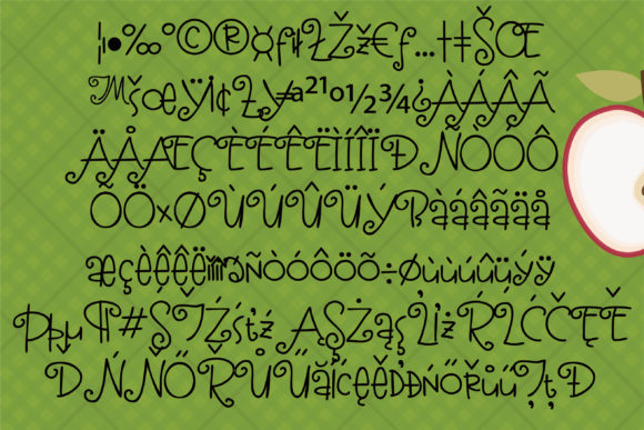 Pomegranate Juice Font PNG with transparent background - Preview 2