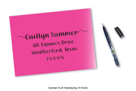 Queenie Font PNG with transparent background - Preview 1