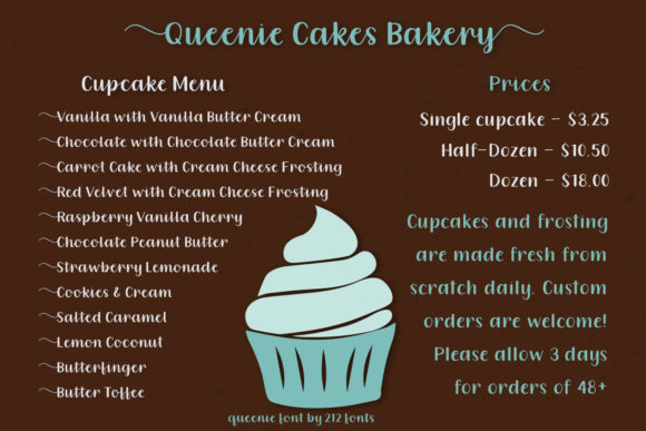 Queenie Font PNG with transparent background - Preview 5