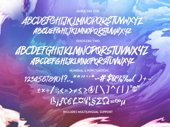 Quickzag Font PNG with transparent background - Preview 6