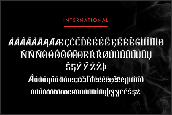 Raven Font font preview - 4
