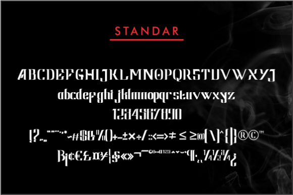 Raven Font font preview - 5