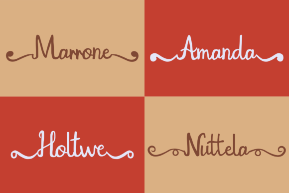 Rocther Script Font PNG with transparent background - Preview 3