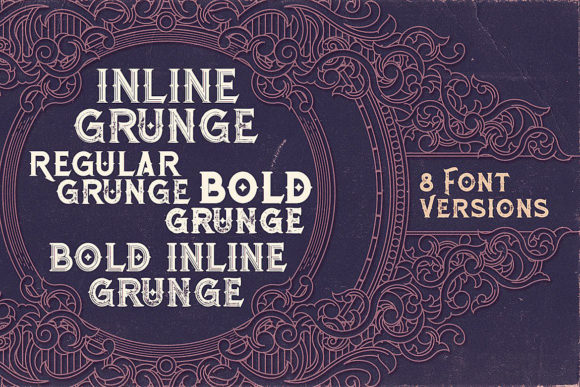 Roman Black Family Font PNG with transparent background - Preview 2