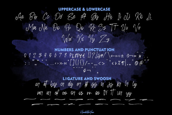 Rosianne Font PNG with transparent background - Preview 1