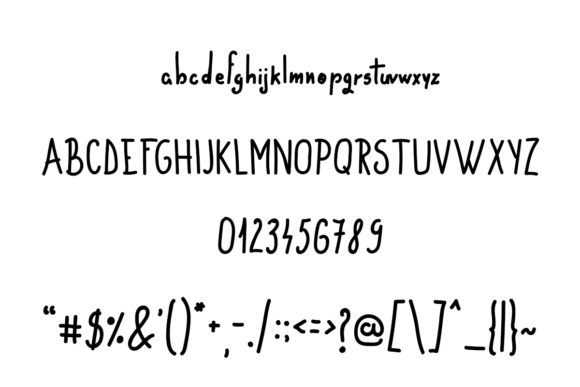 Round Marker Font PNG with transparent background - Preview 1