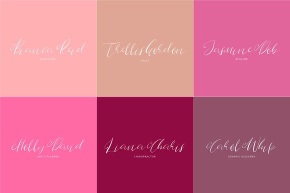 Rout Nine Script Font PNG with transparent background - Preview 2