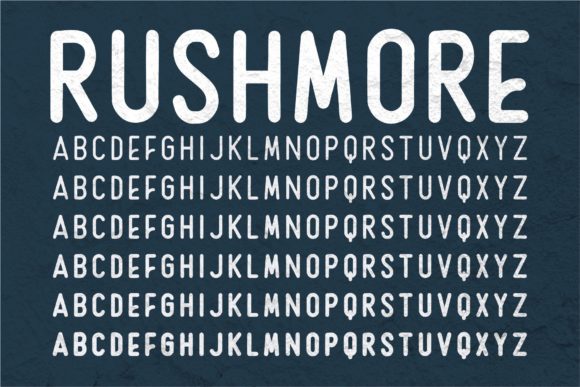 Rushmore Font PNG with transparent background - Preview 6