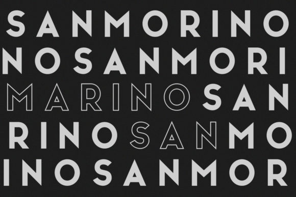 San Marino Family Font PNG with transparent background - Preview 5