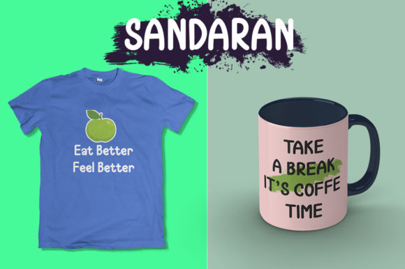 Sandaran Font PNG with transparent background - Preview 2