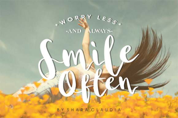 Shara Claudia Font PNG with transparent background - Preview 2
