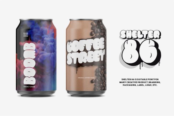 Shelter 86 Font PNG with transparent background - Preview 2