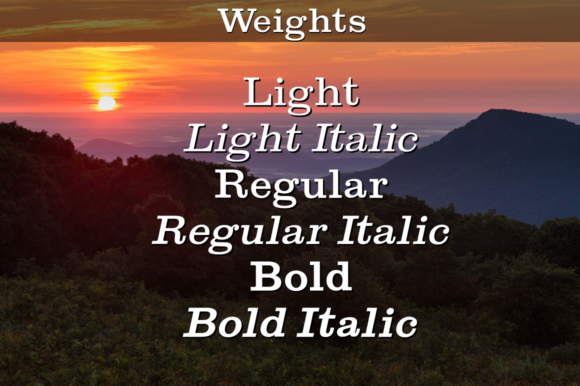 Shenandoah Clarendon Family Font PNG with transparent background - Preview 3