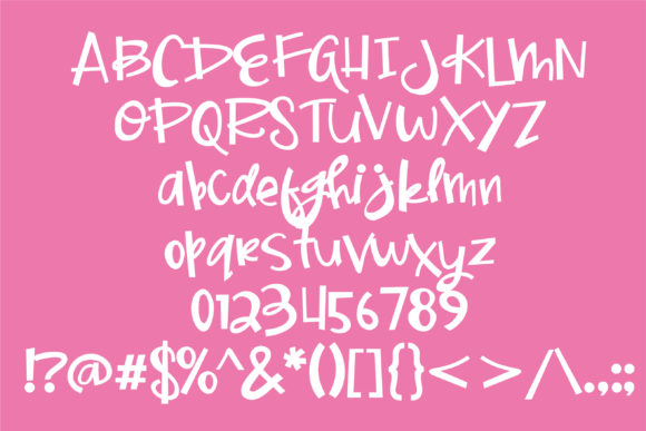 Shooby Doowap Shebop Font PNG with transparent background - Preview 1