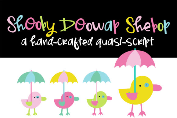 Shooby Doowap Shebop Font - Cute Lettering Fonts