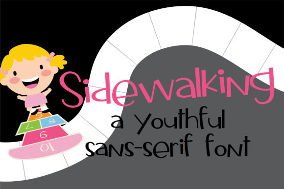 Sidewalking Duo Font PNG with transparent background - Preview 3