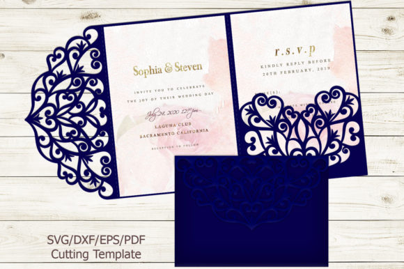 Trifold Wedding Invitation