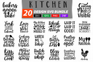 20 Kitchen Bundle Graphic by SVGstore · Creative Fabrica