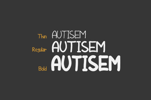 AUTISEM Font - Preview 5