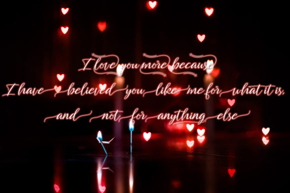 About Loving Font - Preview 2