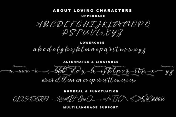 About Loving Font - Preview 3