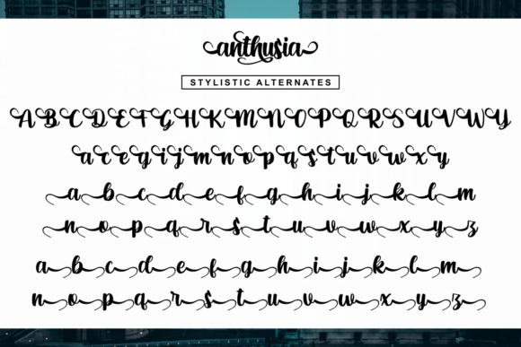 Anthusia Font - Preview 6
